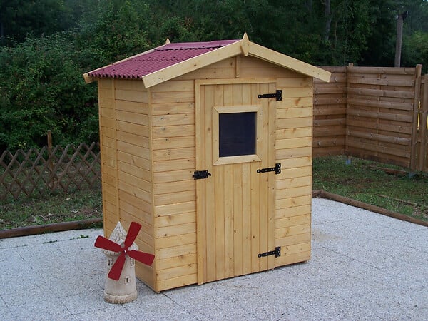 HABRITA - Abri de jardin - Bois - 16mm - 1.83m2 - large