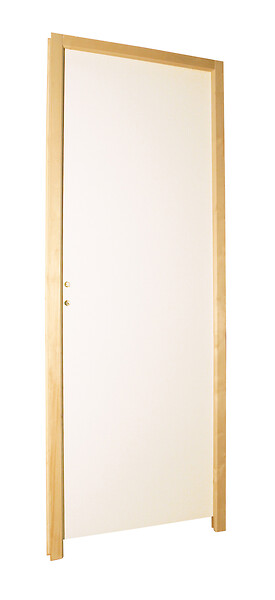 BALLAY - Bloc-porte alvéolaire isoplane prépeint -204x93cm poussant gauche / Huisserie bois brut, section : 66x56 mm - large