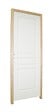 BALLAY - Bloc-porte alvéolaire postformé 3 panneaux Traverse droite-204x73cm poussant gauche / Huisserie bois brut, section : 88x56 mm - vignette