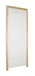 BALLAY - Bloc-porte alvéolaire postformé 2 panneaux Chapeau de gendarme-204x73cm poussant droite / Huisserie bois brut, section : 66x56 mm - vignette