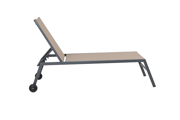 MODE DE VIE - Bain de soleil Hawaï - Aluminium - Taupe - large