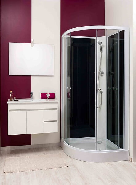 LT AQUA + - Cabine de douche Gena cercle - 90cm - large