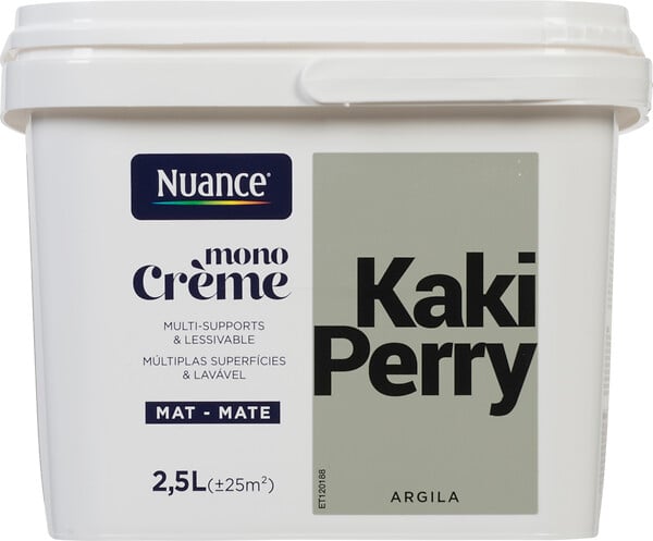NUANCE - Peinture MonoCrème - Kaki Perry - Mat - 2,5L - large