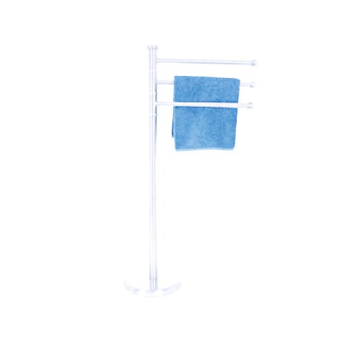 MSV - Porte serviette 3 branches epoxy blanc - large