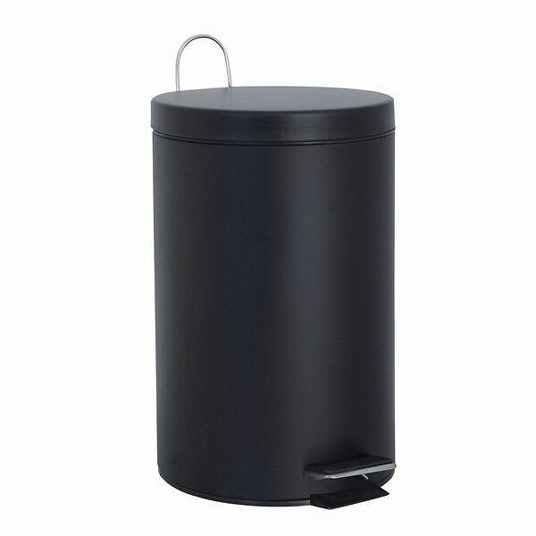 MSV - Poubelle métal noire 5 litres - large