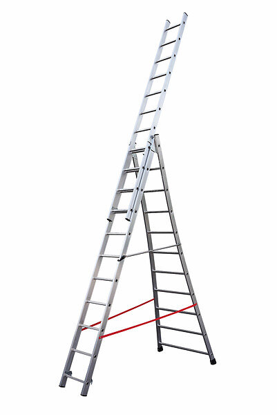 HAILO - Echelle transformable 3 plans à base evasee - 3x11m 7.30m - large