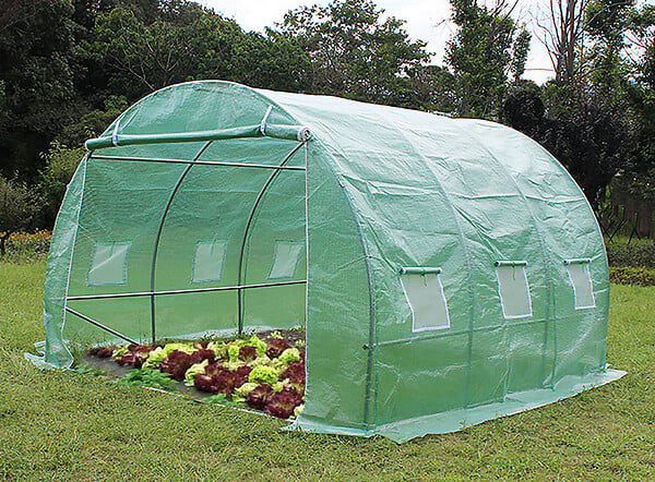 HABRITA - Serre de jardin tunnel vert 3x3m - large