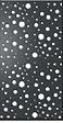 SYLWAY - Décor bulles vertical Aluminium, L.95 x H.165 cm, noir, SYLWAY - vignette