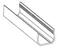 SYLWAY - Profil Aluminium depart/fin, H.2xL.2.6 cm, noir, SYLWAY - vignette