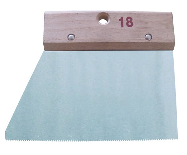 Couteau à colle à denture fine 8cm - large