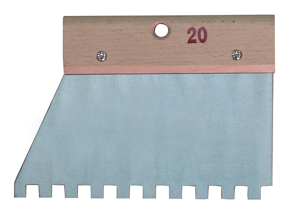 Couteau à colle à denture carrée 10X10 - large