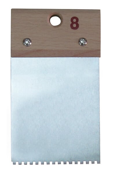 Couteau à colle à denture carré 2.5x2.8cm - large