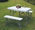 Salon de jardin pliable 2 bancs - vignette
