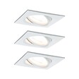 PAULMANN - Kit enc PAULMANN Nova carré orient. LED 3x6.5W 2700K GU10 51mm - vignette