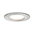 PAULMANN - Kit enc Nova Coin rond fixe LED 1x6.5W 2700K Acier brossé-Alu - vignette