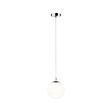 PAULMANN - Suspension Galacta IP44 max 20W E27 Sat-Chrome Verre-Métal - vignette