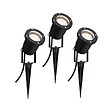 PAULMANN - Extérieur 230V Spot à piquer Garden Spot 3x3,5W GU10 230lm 3000K IP65 alu noir - vignette