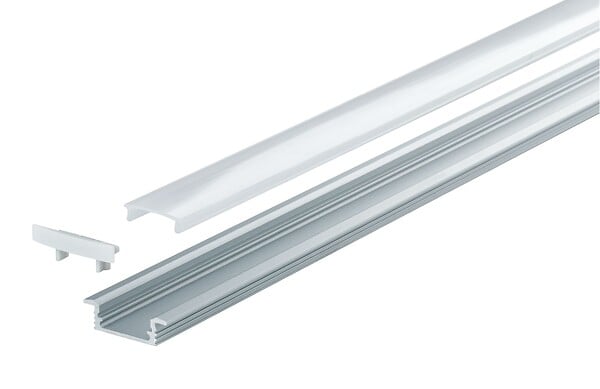 PAULMANN - Profil sol Floor Profil avec diffuseur 1m - large