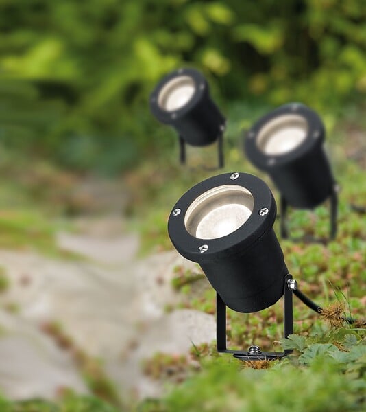 PAULMANN - Extérieur 230V Spot à piquer Garden Spot 3x3,5W GU10 230lm 3000K IP65 alu noir - large