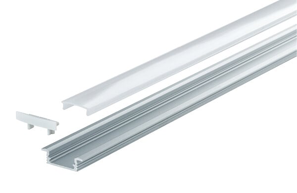 PAULMANN - Profil sol Floor Profil avec diffuseur 1m - large