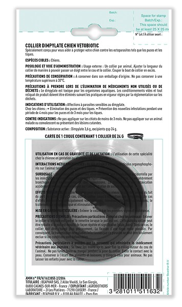 AGROBIOTHERS - #collier dimpylate chien vetobiotic - large