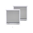 VOLET-MOUSTIQUAIRE - PACK ECO de 2 moustiquaires Enroulables ALU H145 cm x L100 cm Blanc - vignette