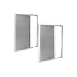 VOLET-MOUSTIQUAIRE - Lot de 2 Moustiquaires Latérales ALU H220 cm x L130 cm Blanc - vignette