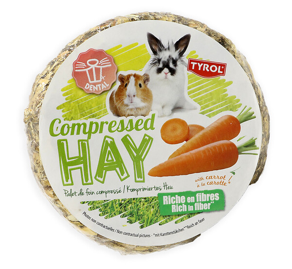 AGROBIOTHERS - Palet foin compresse carotte rongeurs 240g tyrol - large