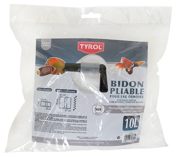 TYROL - Bidon pour eau osmosee 10l pliable - large