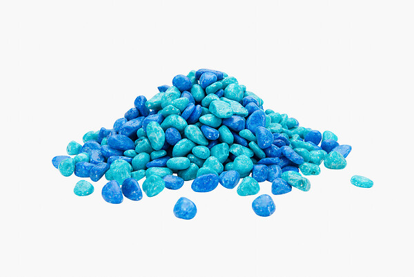 AQUAPRIME - Tyrol graviers vernis mix bleu-turquoise 2kg - large