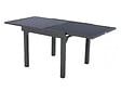 HESPERIDE - Table extensible carrée alu Piazza 4/8 places Graphite - Hespéride - vignette