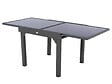 HESPERIDE - Table extensible carrée en verre Piazza 4/8 places Gris anthracite - Hespéride - vignette