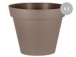 EDA - Lot de 2 Pots de fleur rond Toscane Ø 100 x H.79 cm Taupe - Eda - vignette