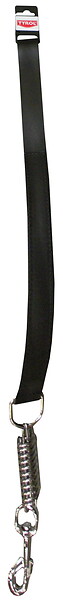 AGROBIOTHERS - Laisse chien en cuir avec amortisseur 35cm - large