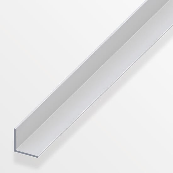 ALFER - Cornière égale aluminium anodisé argent 15x15mmx2m - large