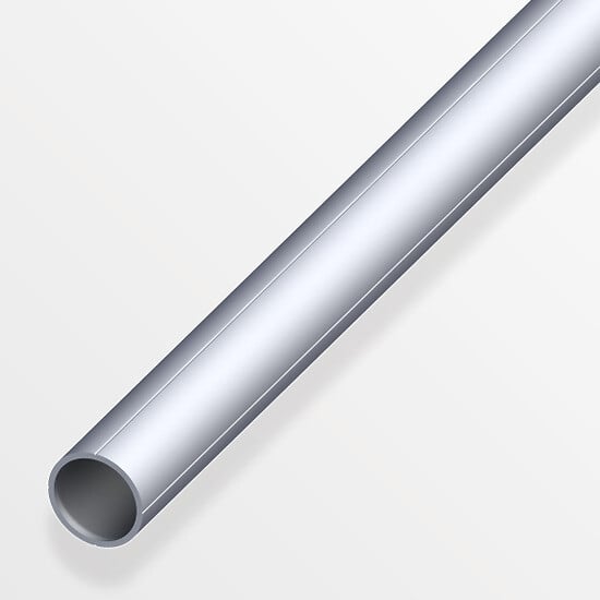 ALFER - Tube rond 15.5mm pour M12 aluminium brut 1m - large