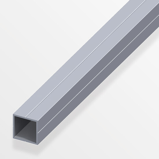 ALFER - Tube carré pour M20 23.5 aluminium brut 2.5m - large