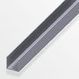 ALFER - U carré 7.5mm aluminium brut 2.5m - vignette