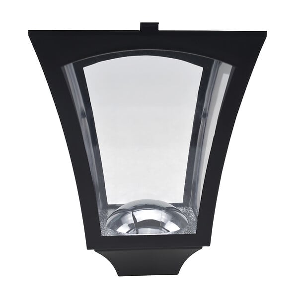 HOMCOM - Outsunny Luminaire extérieur solaire lampadaire lanterne classique LED 40 Lm dim. 18L x 18l x 160H cm noir - large