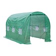 OUTSUNNY - Serre de jardin tunnel 7m² 3,5L x 2l x 2H m châssis tubulaire acier galvanisé renforcé 6 fenêtres 1 portes vert - vignette