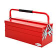 HOMCOM - HOMCOM Boite à outils métallique - coffret à outils - caisse à outils 3 niveaux 5 plateaux rétractables - tôle acier rouge - vignette