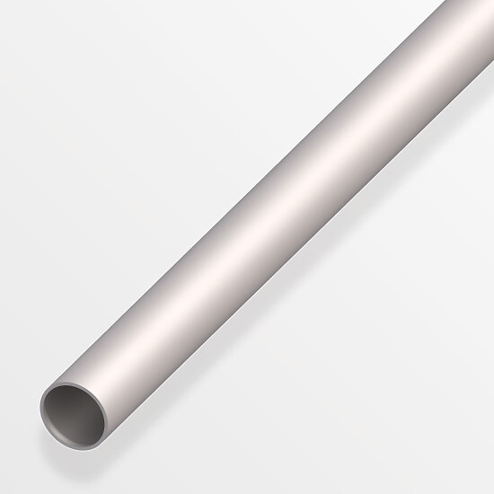 ALFER - Tube rond profilé à froid 16mm acier gris acier 1m - large