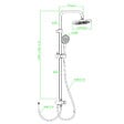ESSEBAGNO - Essesmart colonne de douche sans mitigeur noire mat - vignette