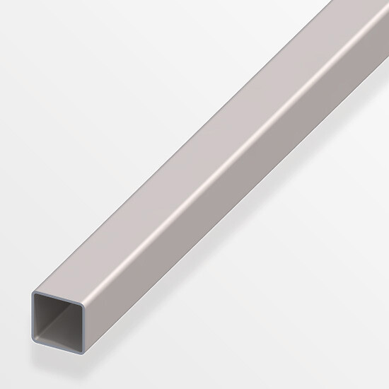 ALFER - Tube carré profilé à froid 20x20mm acier gris 2m - large