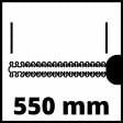 EINHELL - Taille-haies Gc-eh 6055/1 - Longueur De Coupe 55 Cm - 600w - vignette