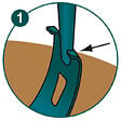 LEBORGNE - Binette Trident Naturovert Manche Bois 150cm Certifié Pefc 100% + Poignée Ergonomique - vignette