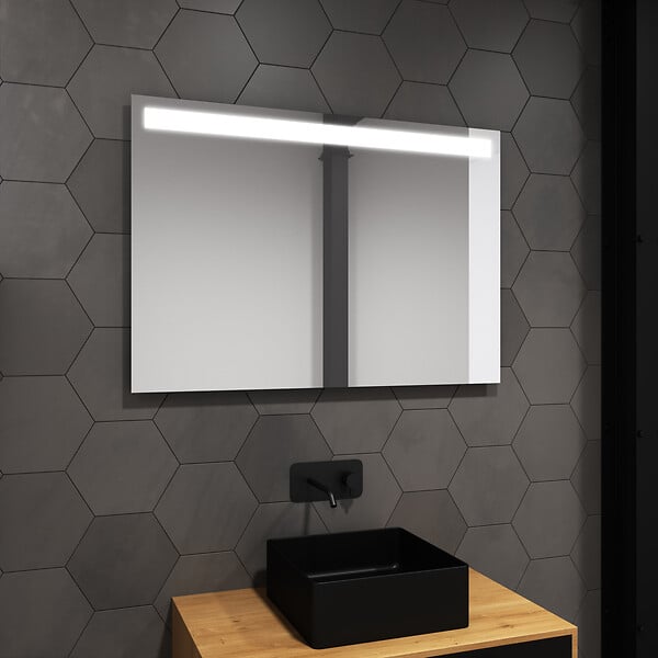 AURLANE - Miroir de salle de bain LED - 60x80cm - large