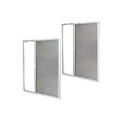 VOLET-MOUSTIQUAIRE - Lot de 2 Moustiquaires Latérales ALU H220 cm x L160 cm Blanc - vignette