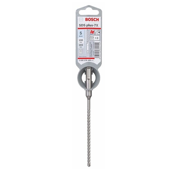 BOSCH - Forets Bosch Professional Sds-plus-7x Pour Perforateur - Taille - Ø 5 Mm 100/165 Mm - large