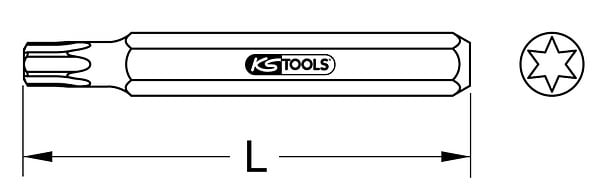 KS TOOLS - KS TOOLS - EMBOUT DE VISSAGE KS TORX 45 - ENTRAINEMENT 10 MM 975.2045 - large